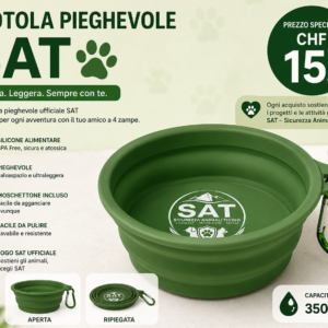 Ciotola Pieghevole SAT con Moschettone – Edizione Ufficiale